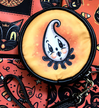 Load image into Gallery viewer, Johanna Parker Ghost &amp; Dog Round Case Or Cosmetic Bag
