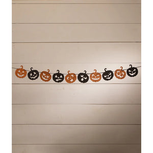 Lowe Jack-O-Lantern Glitter Garland