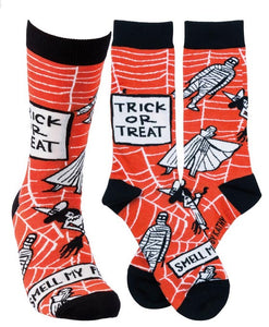 Halloween Socks Trick or Treat Smell My Feet