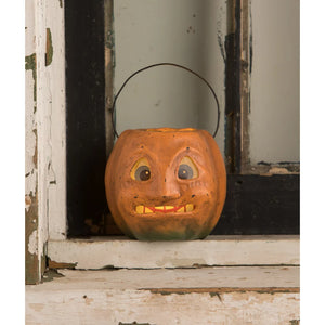 Bethany Lowe Vintage Style Scary Mini Pumpkin Bucket