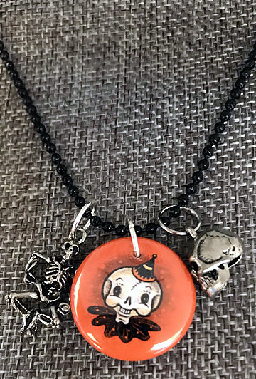 Johanna Parker Skellie Button Charm Necklace
